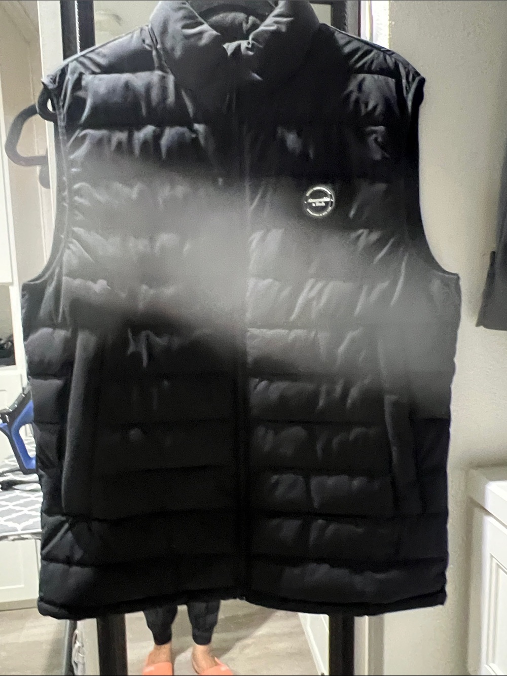Abercrombie & Fitch Men's Black Quilted Puffer Vest, size M, like new